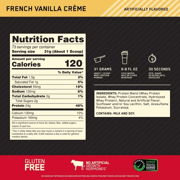 umérgete en una experiencia de proteínas de excelencia con Gold Standard 100% Whey de Optimum Nutrition.